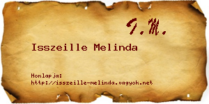 Isszeille Melinda névjegykártya